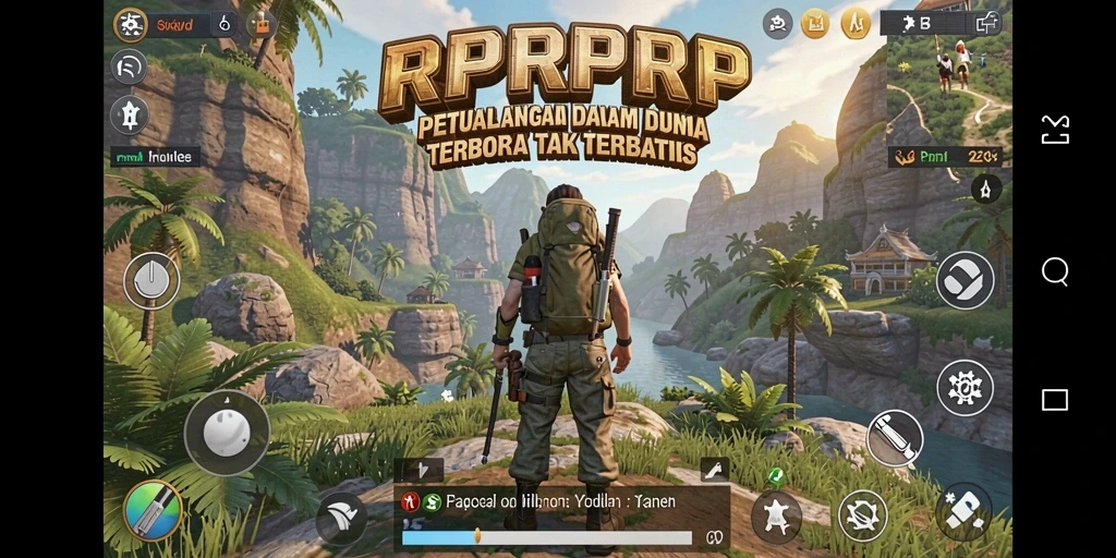 Tampilan gameplay seru dari RPRPRP di dunia terbuka yang menakjubkan.